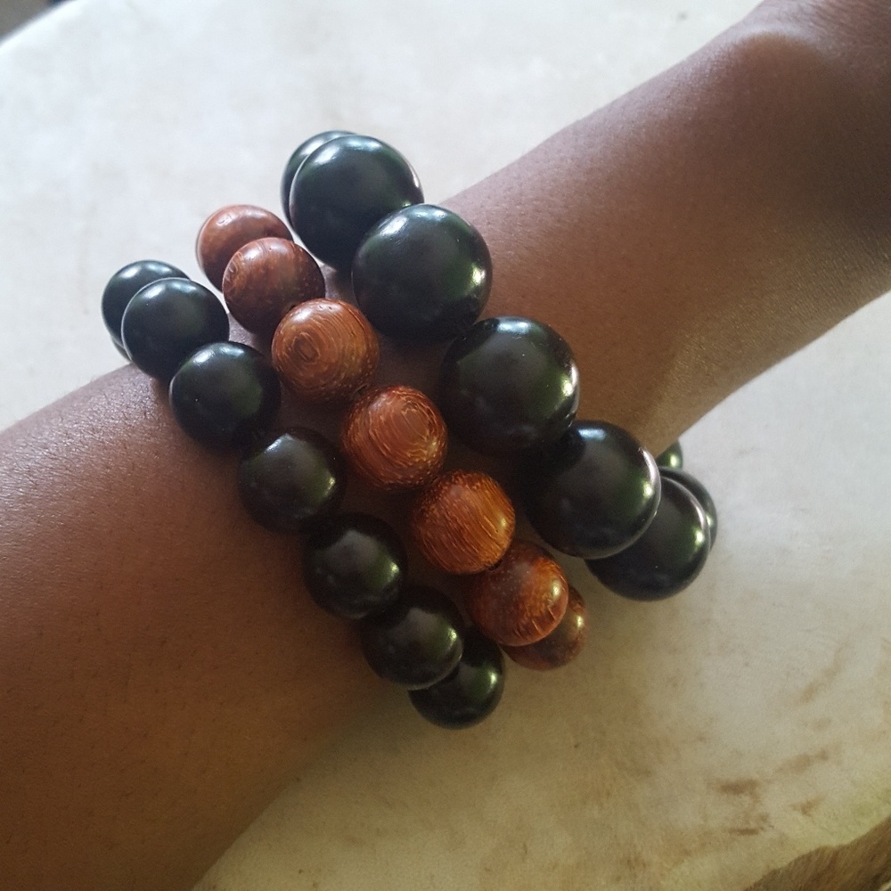 Mala bohemian wooden bracelets